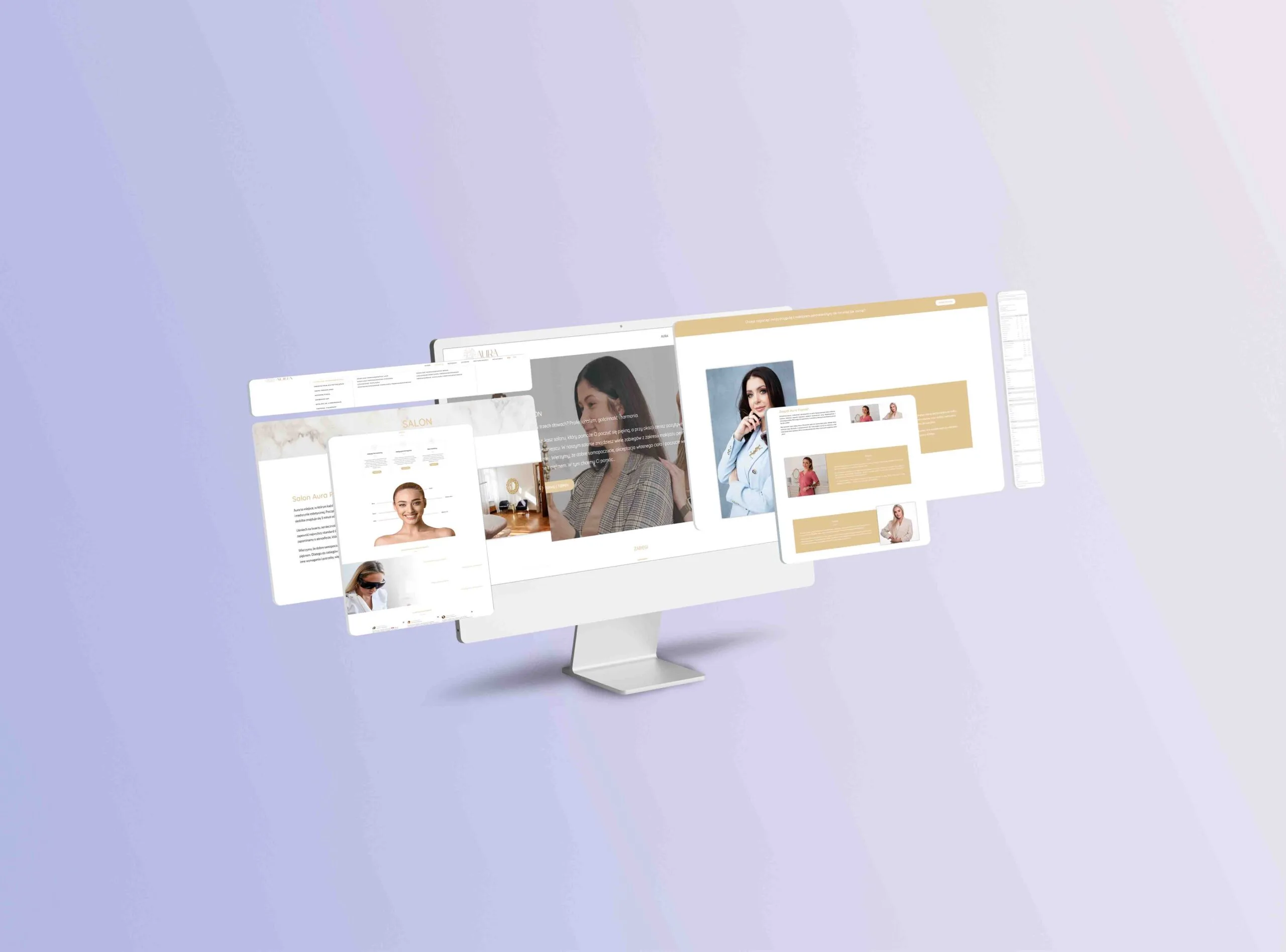 Salon Aura Strona Internetowa realizacja